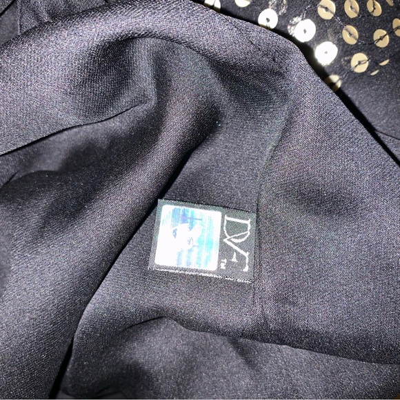 DVF Diane Von Furstenberg Issie gold sequin dress A25015 - Picture 8 of 14